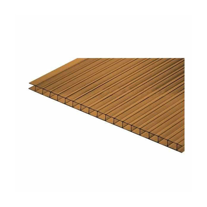 Сотовый поликарбонат 6 мм ULTRAMARIN бронза 2100х6000 мм